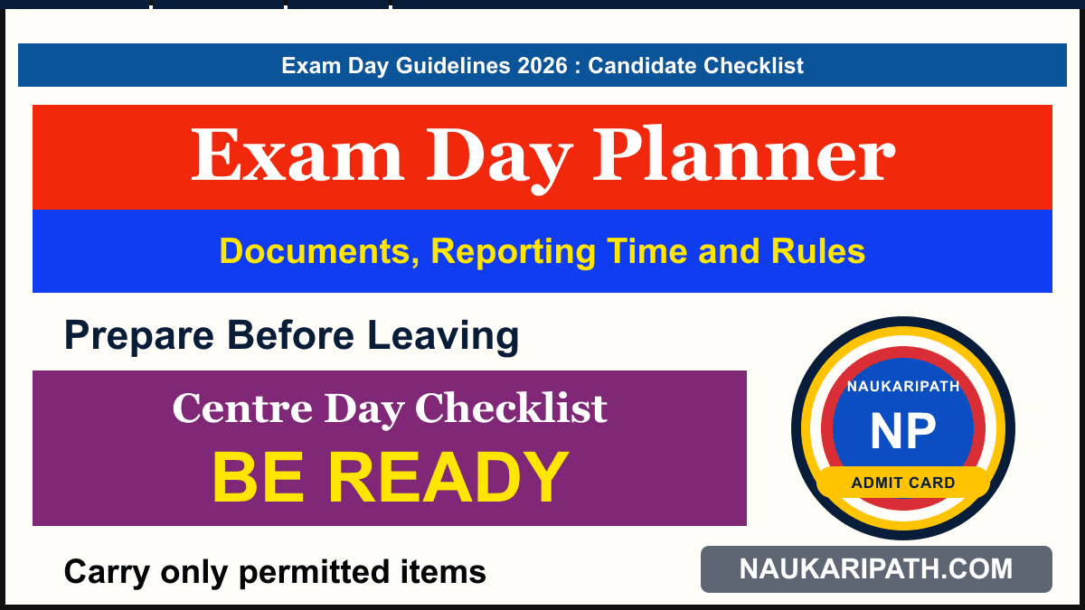 Exam Day Guidelines और Documents — NaukriPath thumbnail