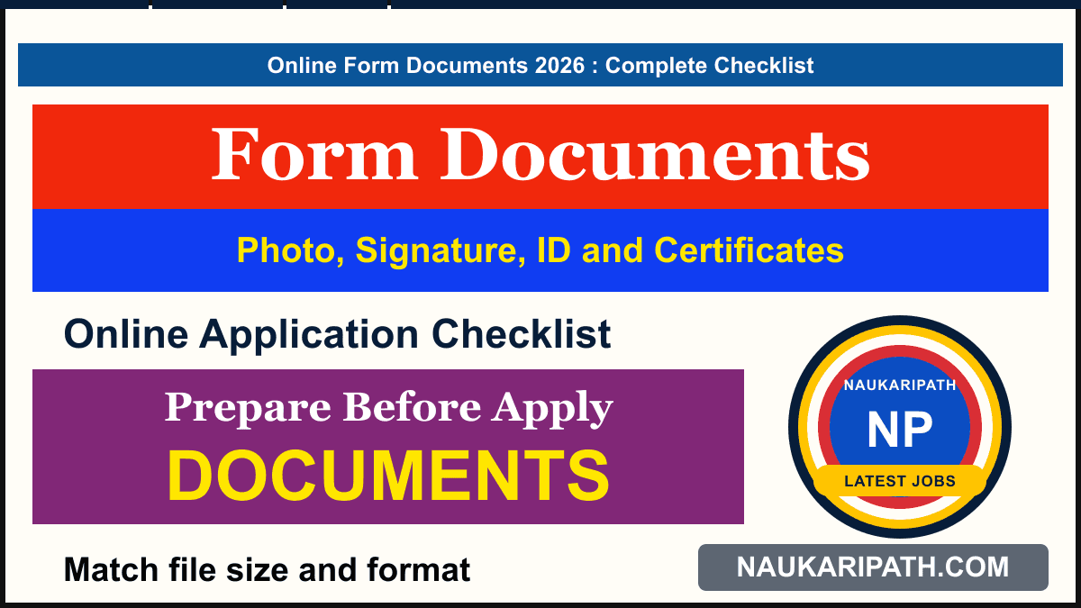 Online Form Documents Complete Checklist — NaukriPath thumbnail