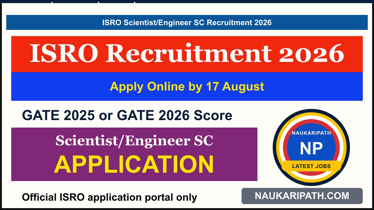ISRO Scientist/Engineer SC Recruitment 2026 — NaukariPath thumbnail