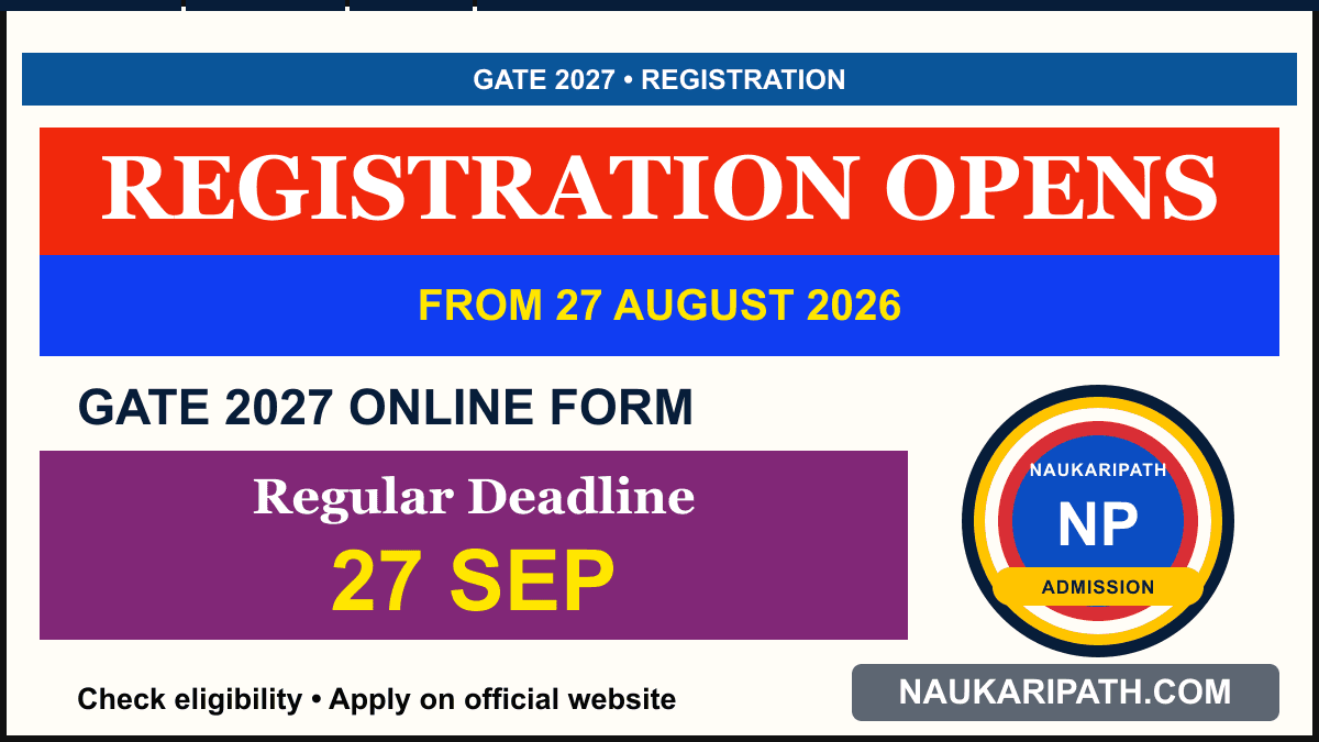 GATE 2027 Registration — NaukariPath thumbnail