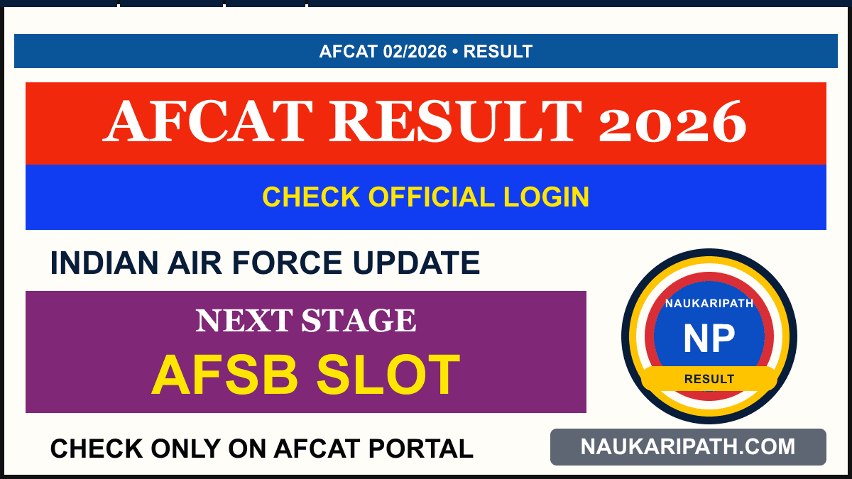 AFCAT 02/2026 Result and AFSB Next Step — NaukariPath thumbnail