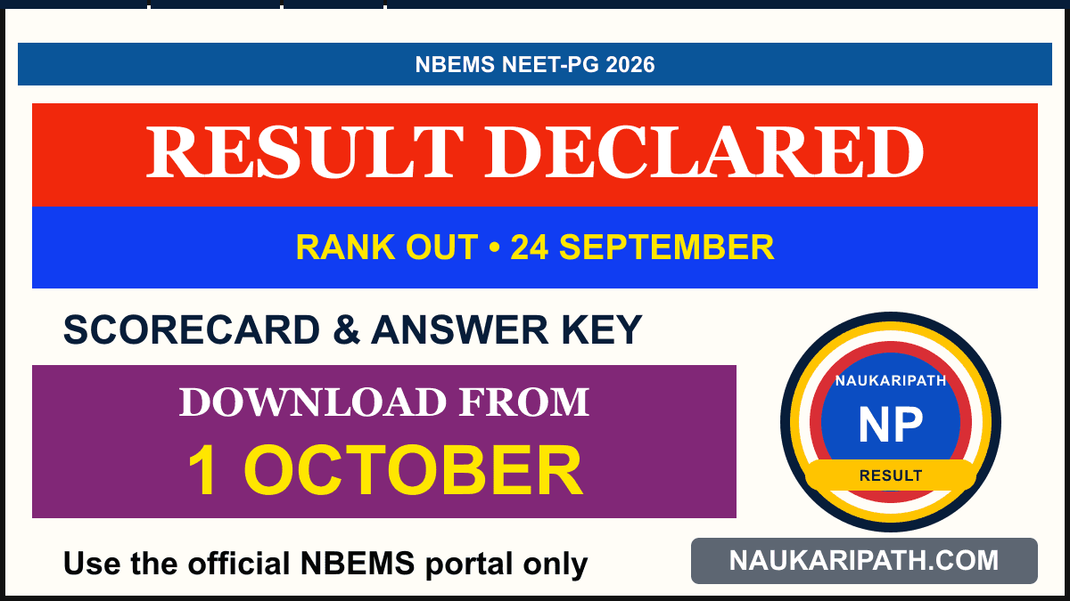 NEET-PG 2026 Result and Scorecard — NaukariPath thumbnail